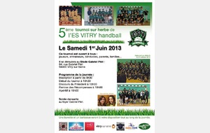 Fête de la section handball : samedi 1er Juin 2013 au Stade Gabriel Péri