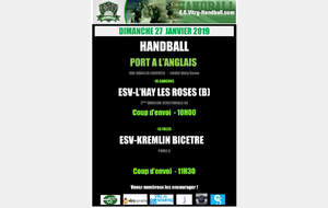 AFFICHE DIMANCHE 27 JANVIER 2019: -15G2 et -13F