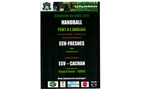 AFFICHE du Dimanche 03 AVRIL 
