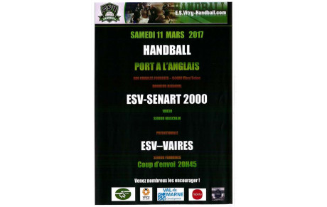 AFFICHE DU SAMEDI 11 MARS 2017