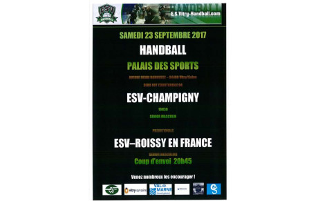 AFFICHE MATCHS 23 SEPTEMBRE 2017