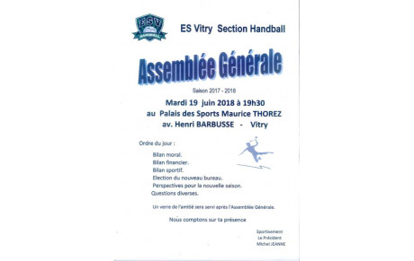 ASSEMBLEE GENERALE ESVITRY HB