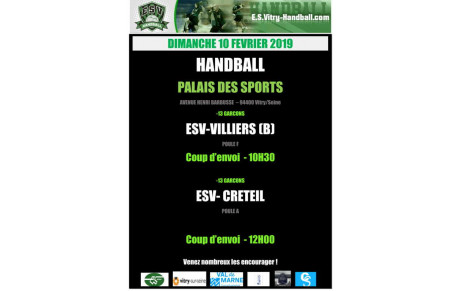 AFFICHE DU 10 FEVRIER 2019: -13G1 ET 2