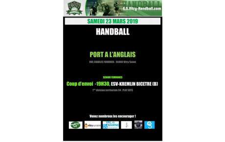 AFFICHE DU 23 MARS 20019: SF2